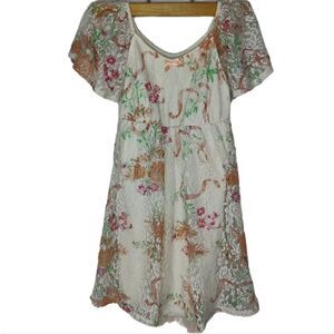 D-Signed Disney Prairie Cottagecore Ruffle Lace Girls Dress